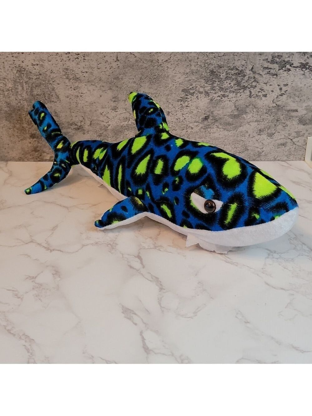 Rare Circus Circus Blue Tiger Shark Stuffed Animal Plush